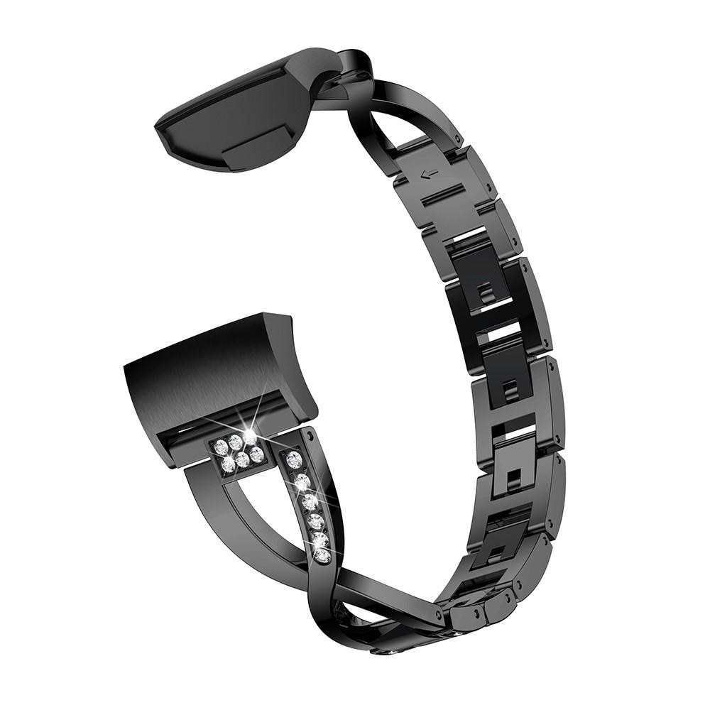 Fitbit Charge 3/4 Crystal Bracelet Zwart