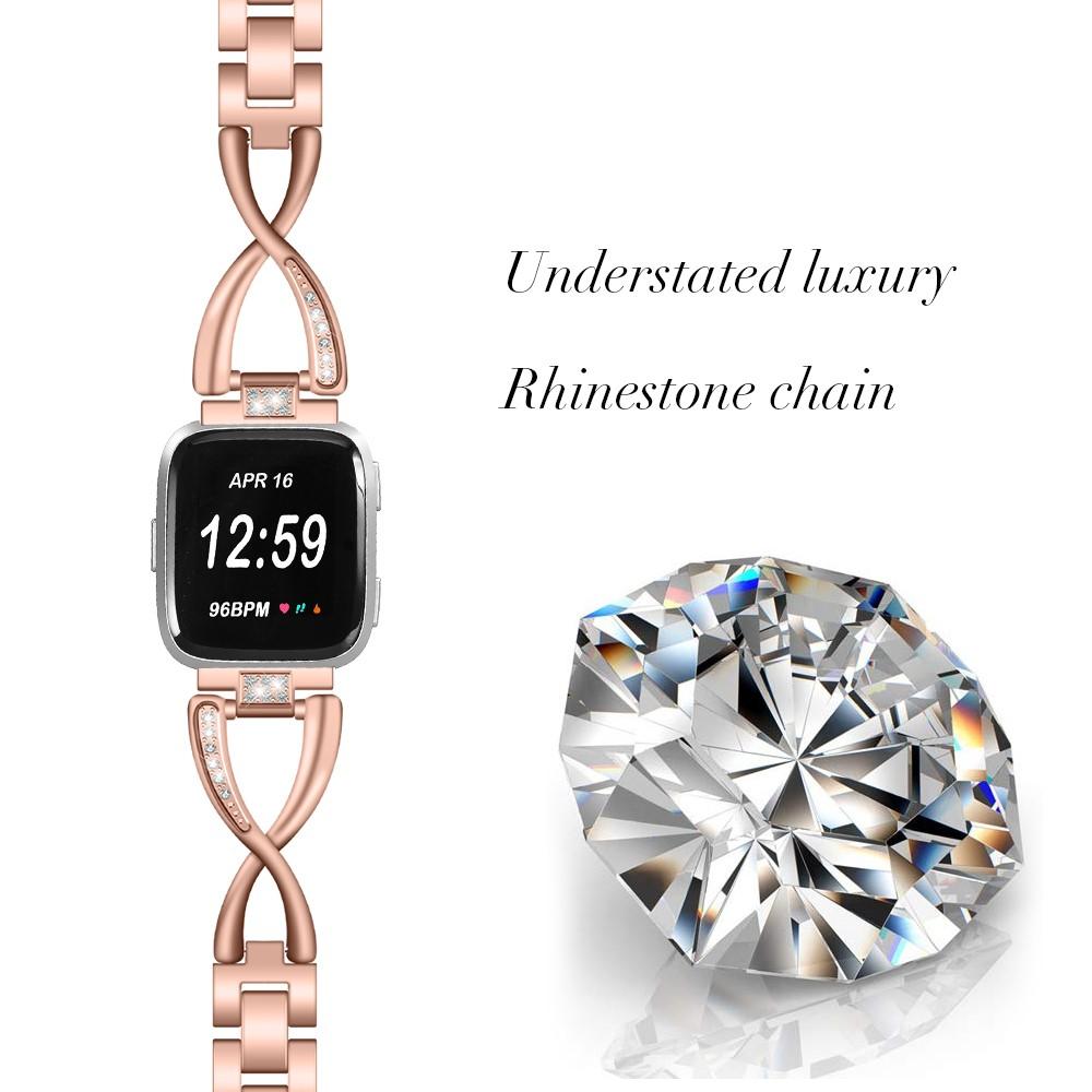 Fitbit Versa/Versa 2 Crystal Bracelet Rose Gold