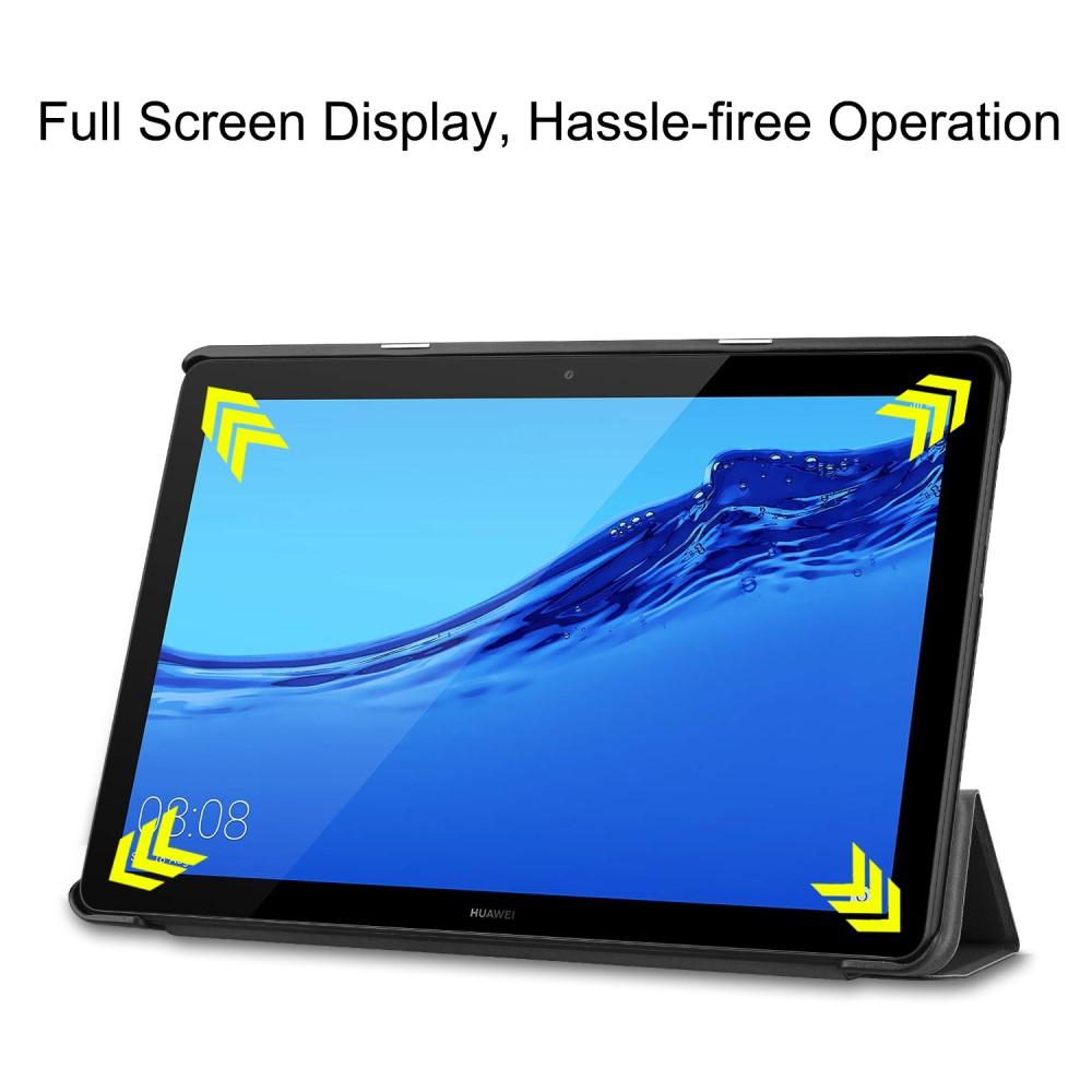Huawei Mediapad T5 10 Tri-fold Hoesje Zwart