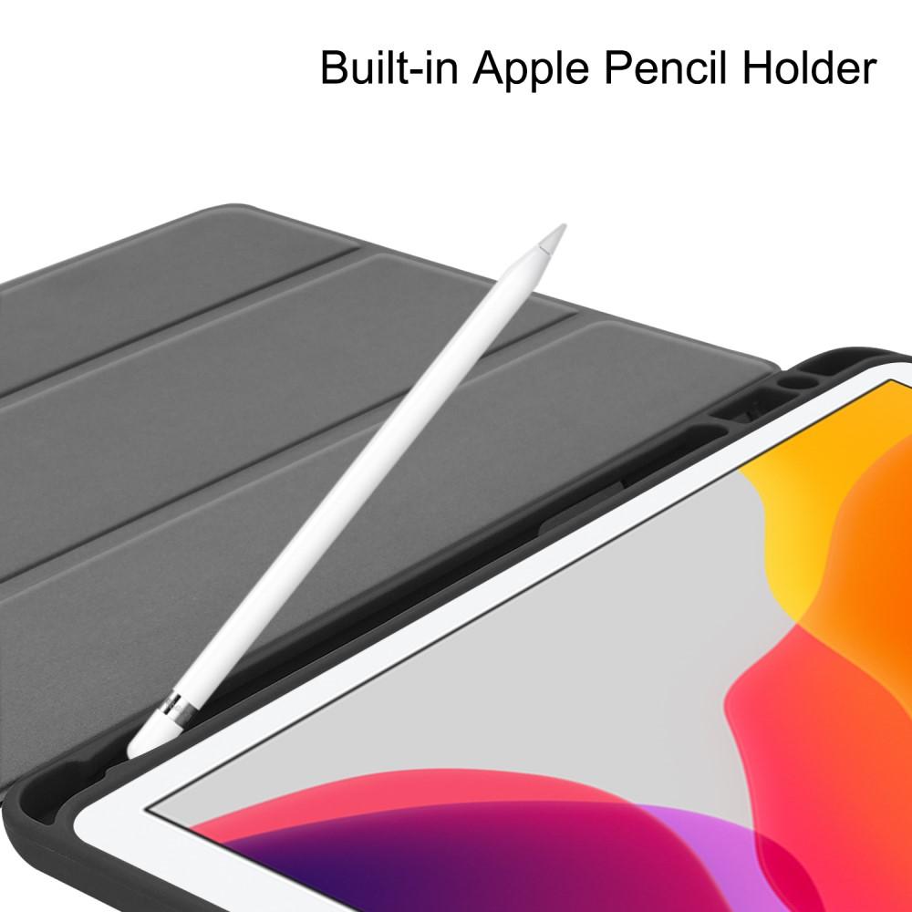 iPad 10.2 8th Gen (2020) Tri-fold Hoesje met Penhouder zwart