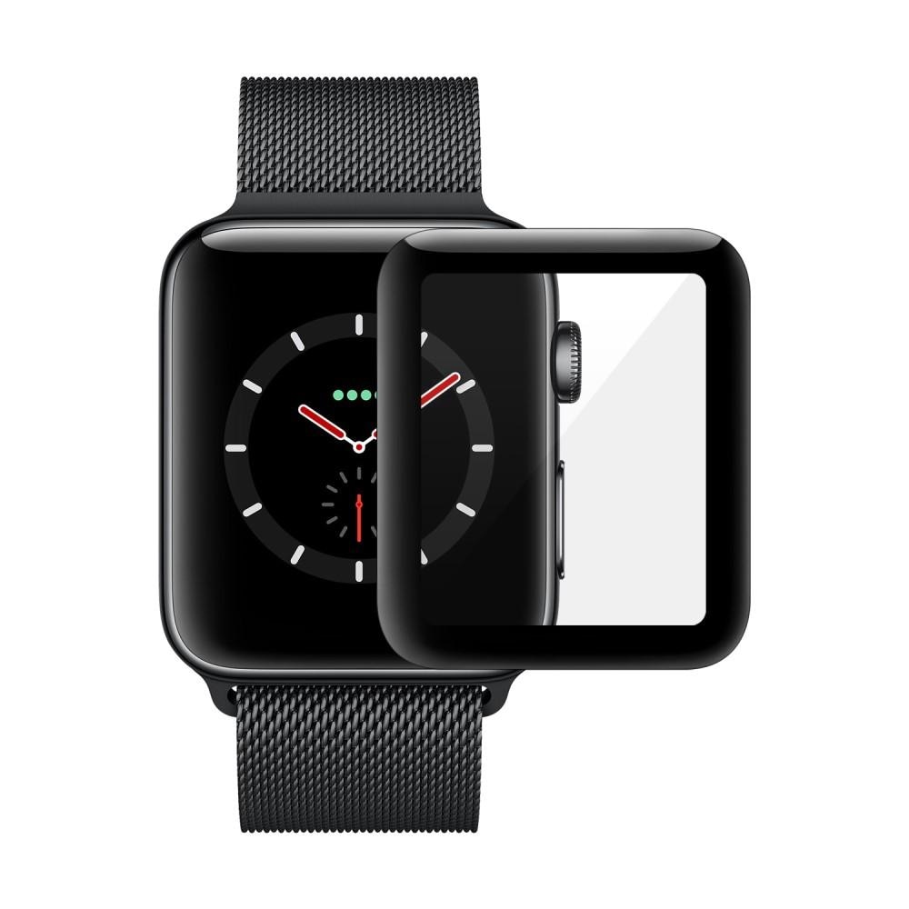 Apple Watch 38 mm Full-cover Gehard Glas Zwart