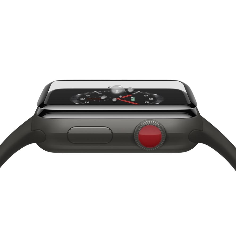 Apple Watch 38 mm Full-cover Gehard Glas Zwart