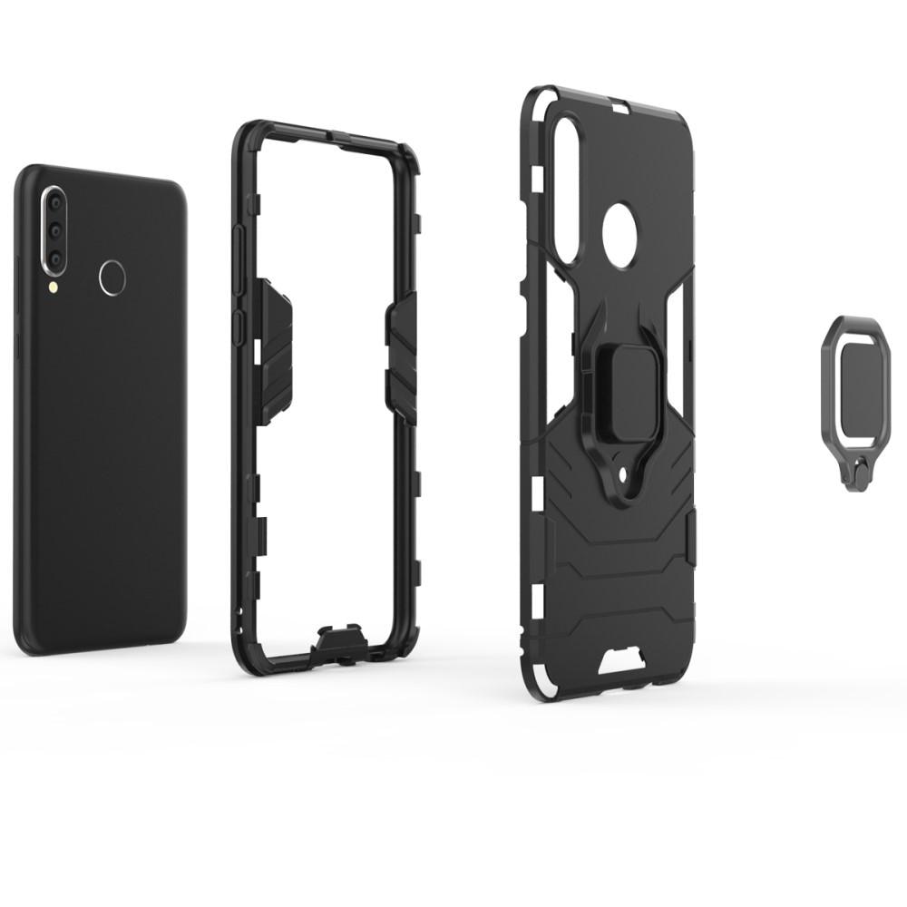 Huawei P30 Lite Hybridcase Tech Ring Zwart