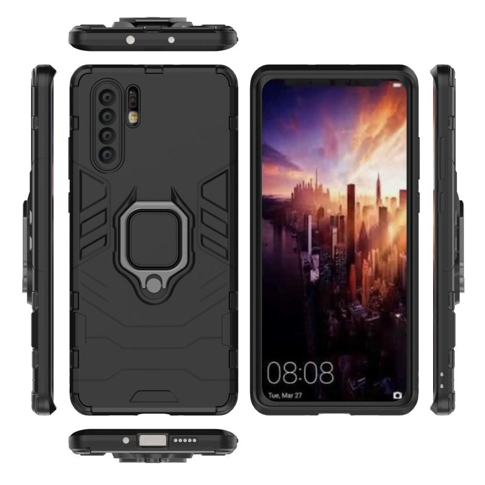 Huawei P30 Pro Hybridcase Tech Ring Zwart