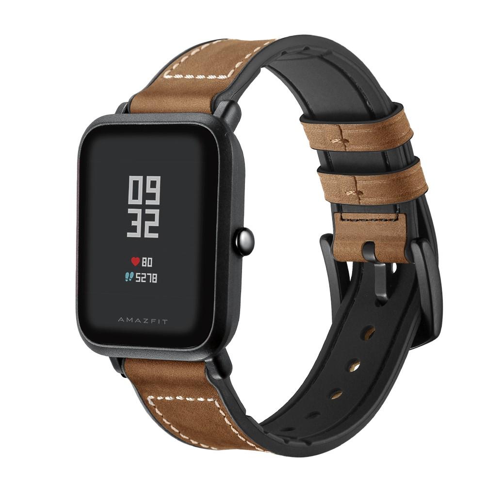 Xiaomi Amazfit GTS Premium Leren bandje Bruin