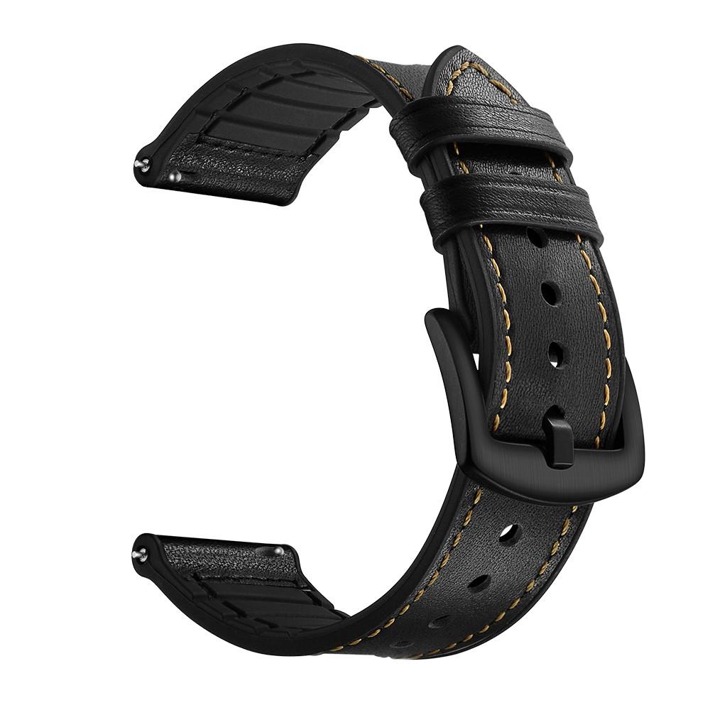   Premium Leren bandje Zwart