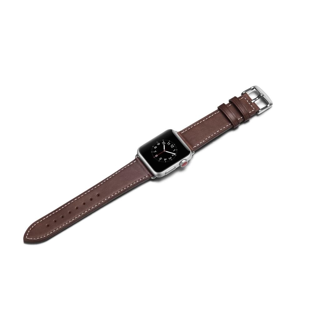 Apple Watch Ultra 49mm Leren bandje bruin