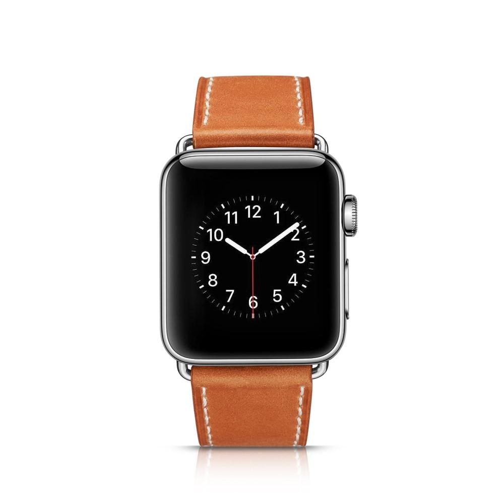 Apple Watch 38/40/41 mm Leren bandje Cognac