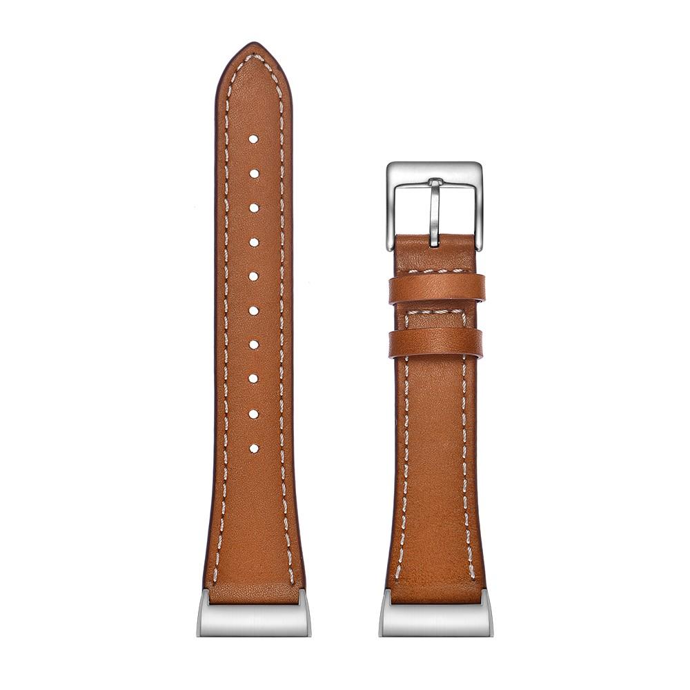 Fitbit Charge 3/Charge 4 Leren bandje Bruin