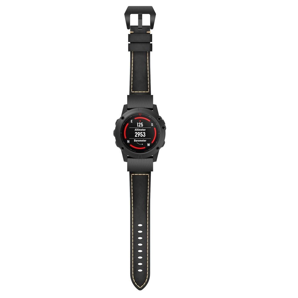 Garmin Approach S70 47mm Leren bandje zwart