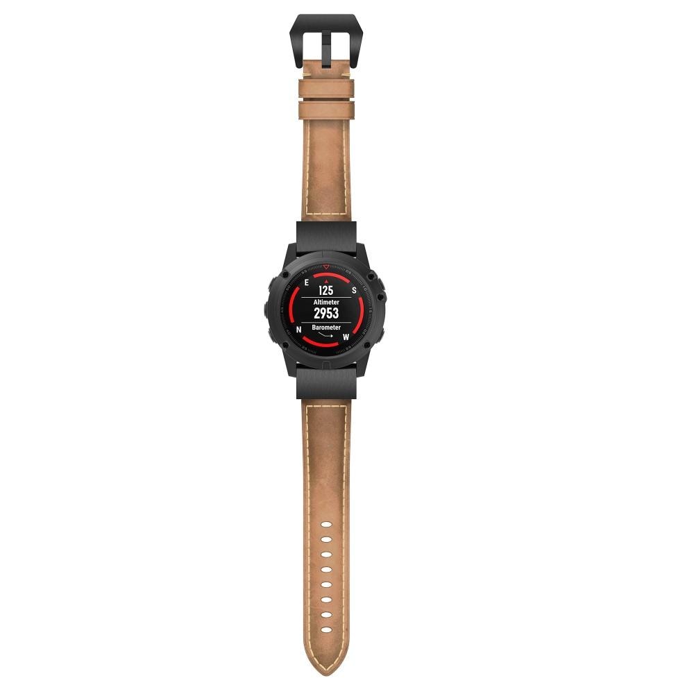 Garmin Approach S70 42mm Leren bandje bruin