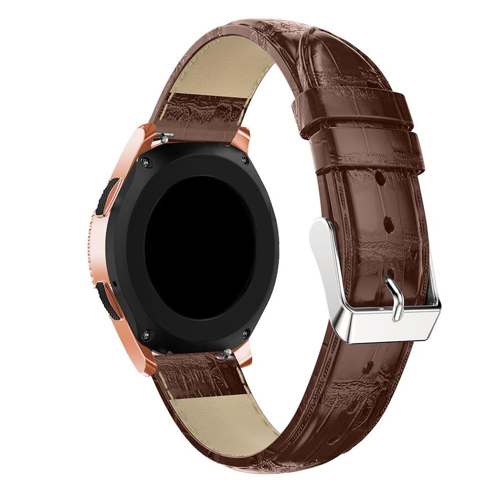 Samsung Galaxy Watch 42mm Leren bandje Krokodil Bruin