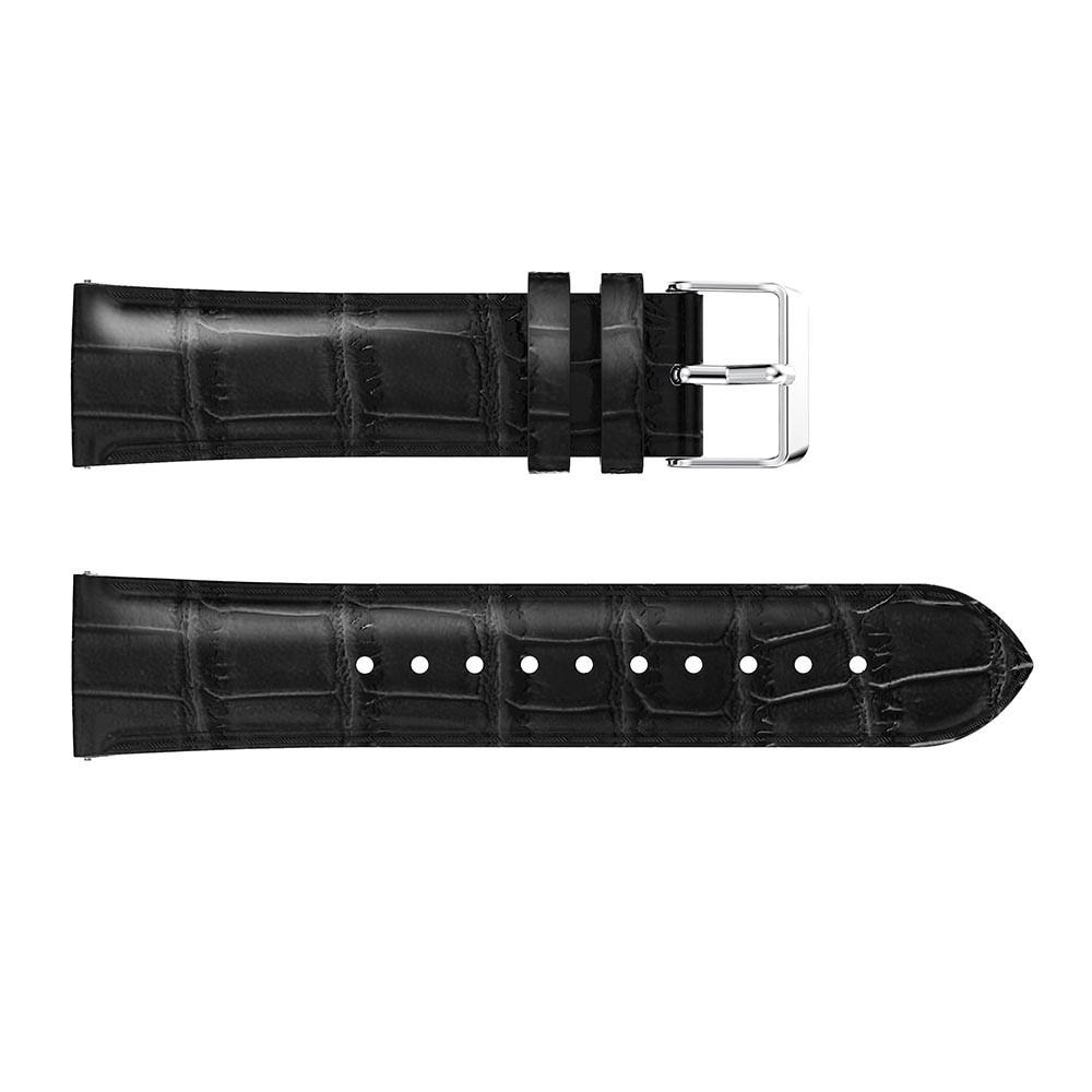 Samsung Galaxy Watch 4 Classic 46mm Leren bandje Krokodil zwart