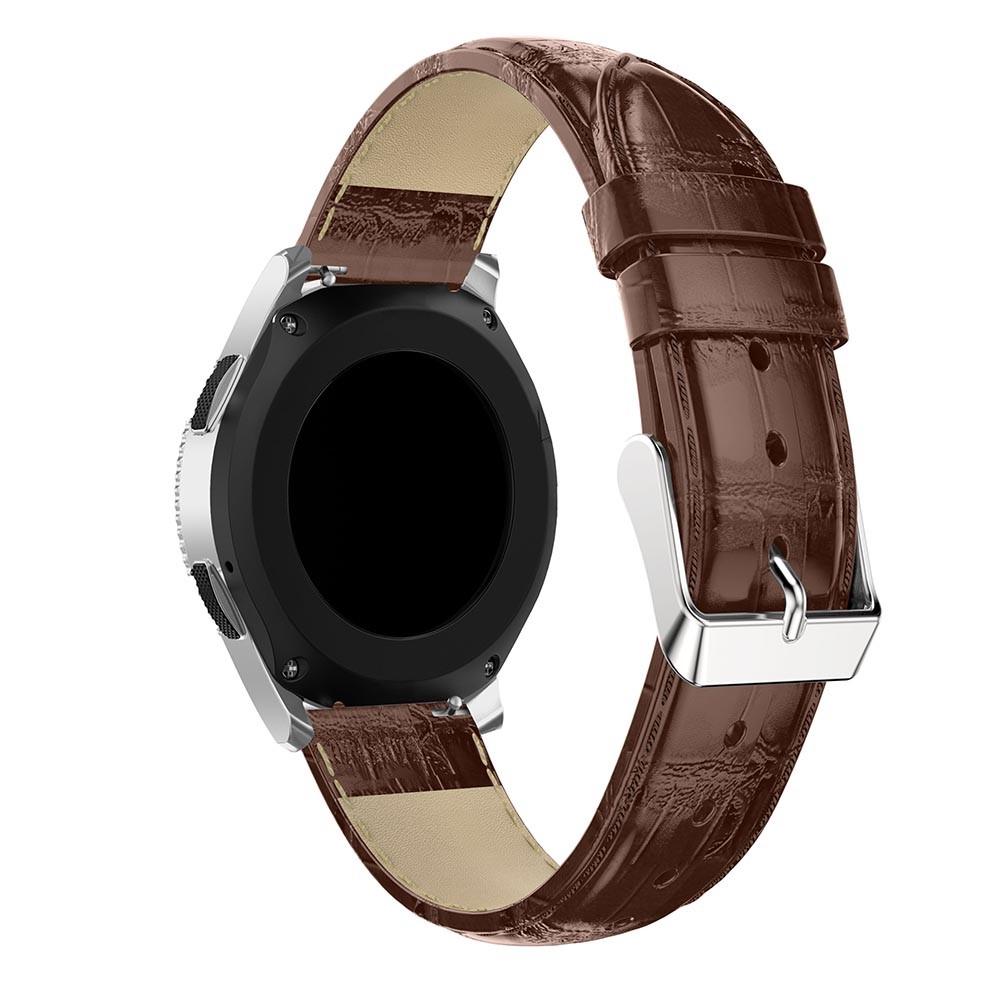 Huawei Watch Buds Leren bandje Krokodil bruin