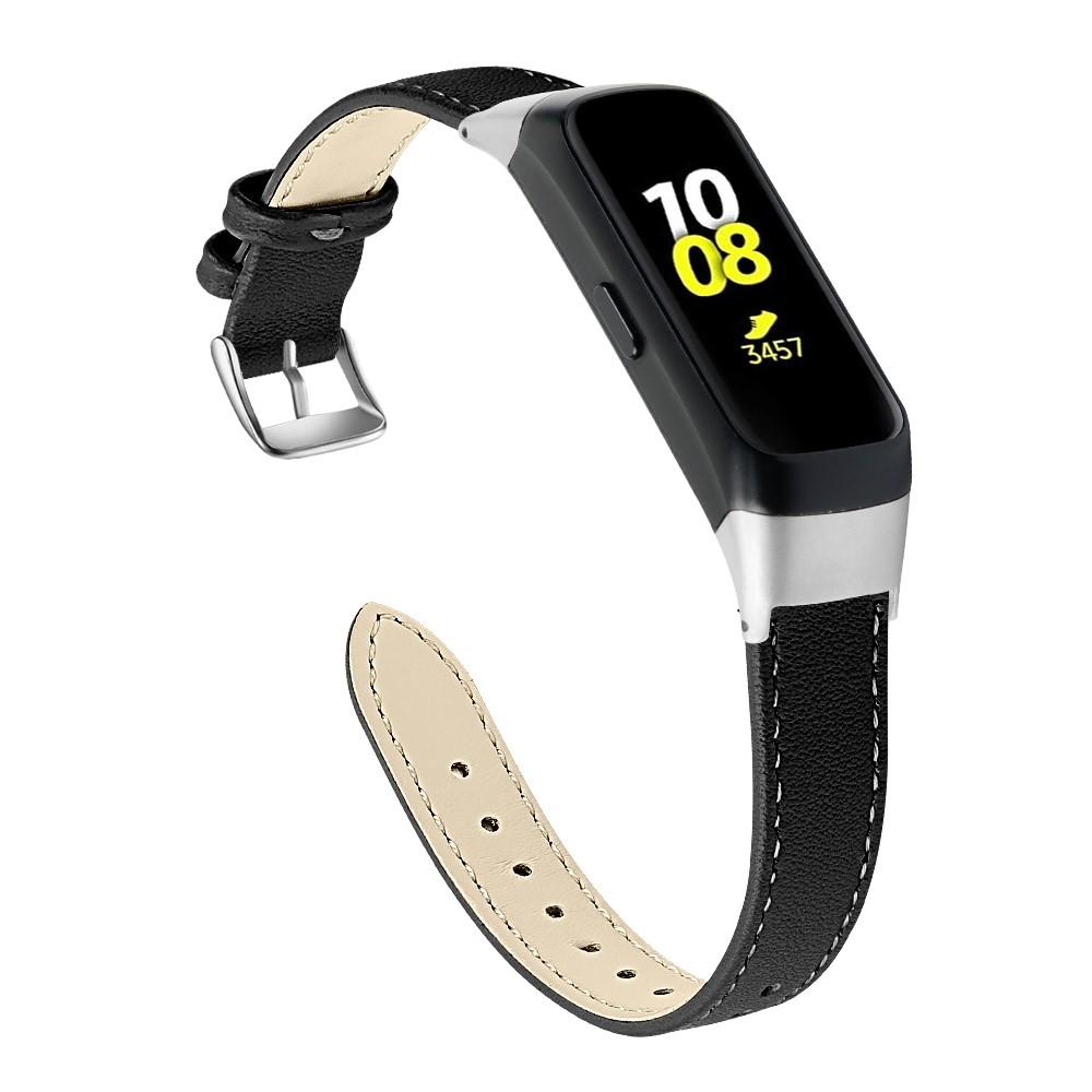 Samsung Galaxy Fit Leren bandje Zwart