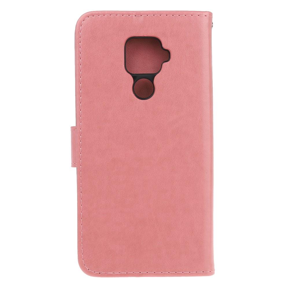 Huawei Mate 30 Lite Leren vlinderhoesje Roze