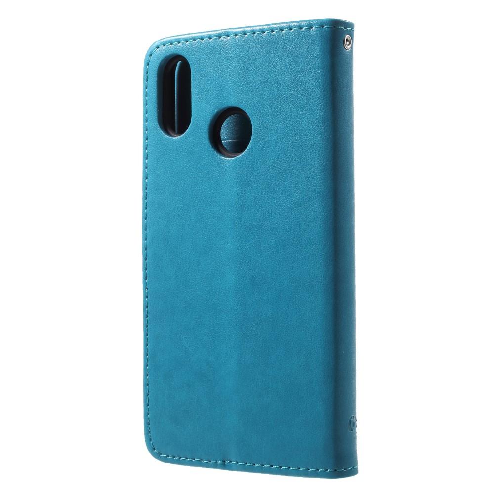 Huawei P20 Lite Leren vlinderhoesje Blauw