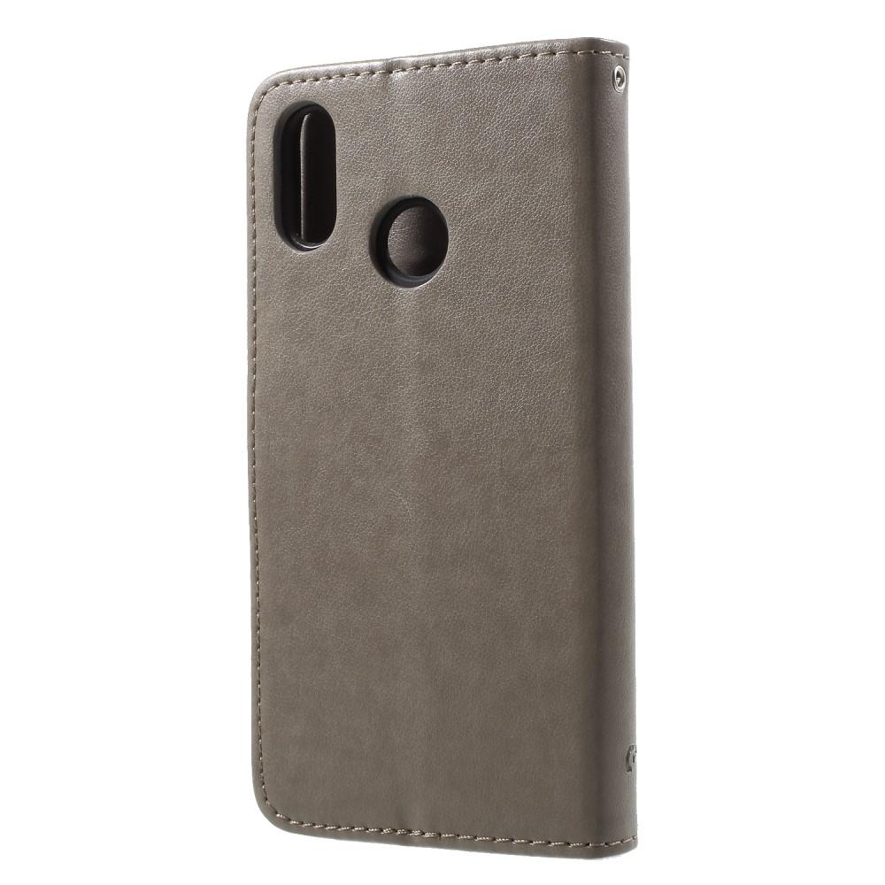 Huawei P20 Lite Leren vlinderhoesje Grijs