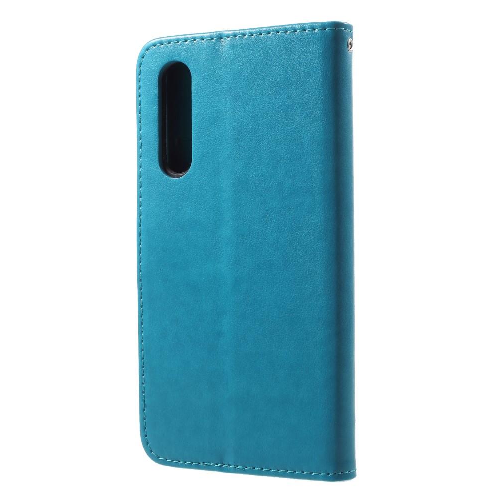 Huawei P20 Pro Leren vlinderhoesje Blauw