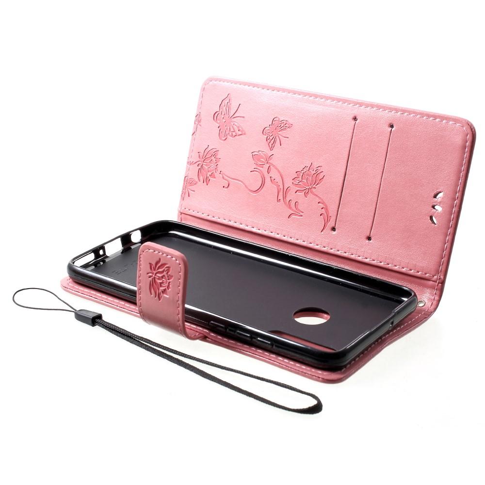 Huawei P30 Lite Leren vlinderhoesje Roze
