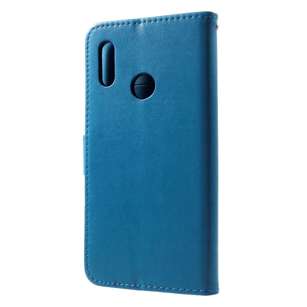 Huawei P Smart 2019 Leren vlinderhoesje Blauw