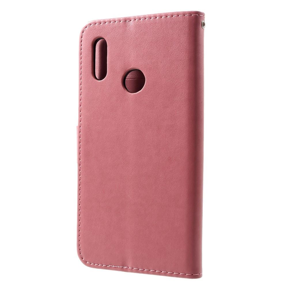Huawei P Smart 2019 Leren vlinderhoesje Roze