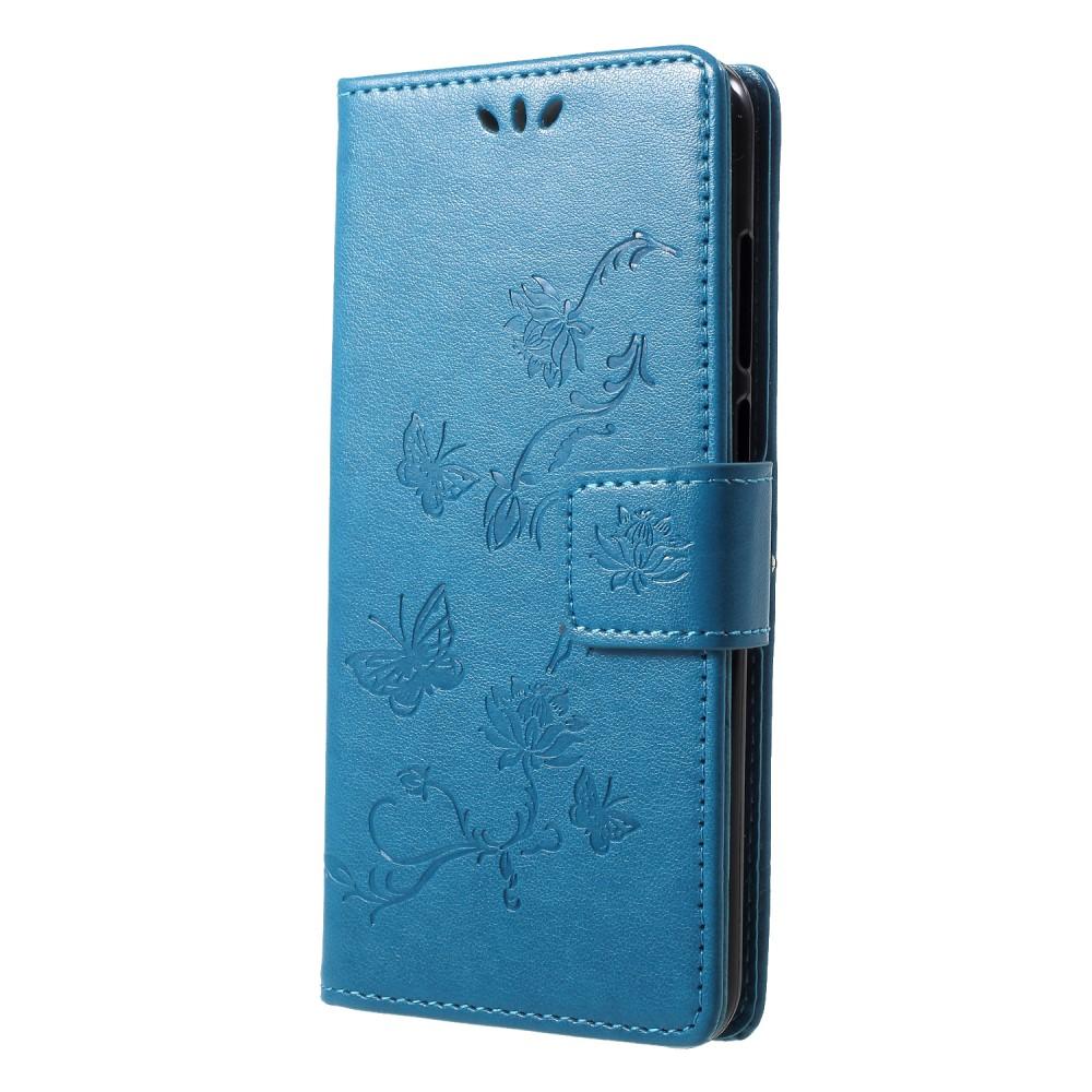 Huawei Y6 2018 Leren vlinderhoesje Blauw