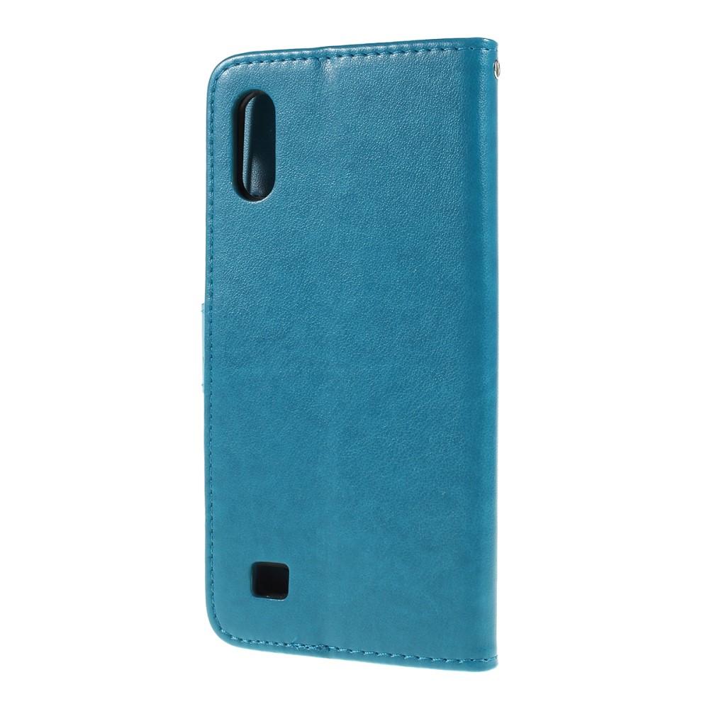 Samsung Galaxy A10 Leren vlinderhoesje Blauw