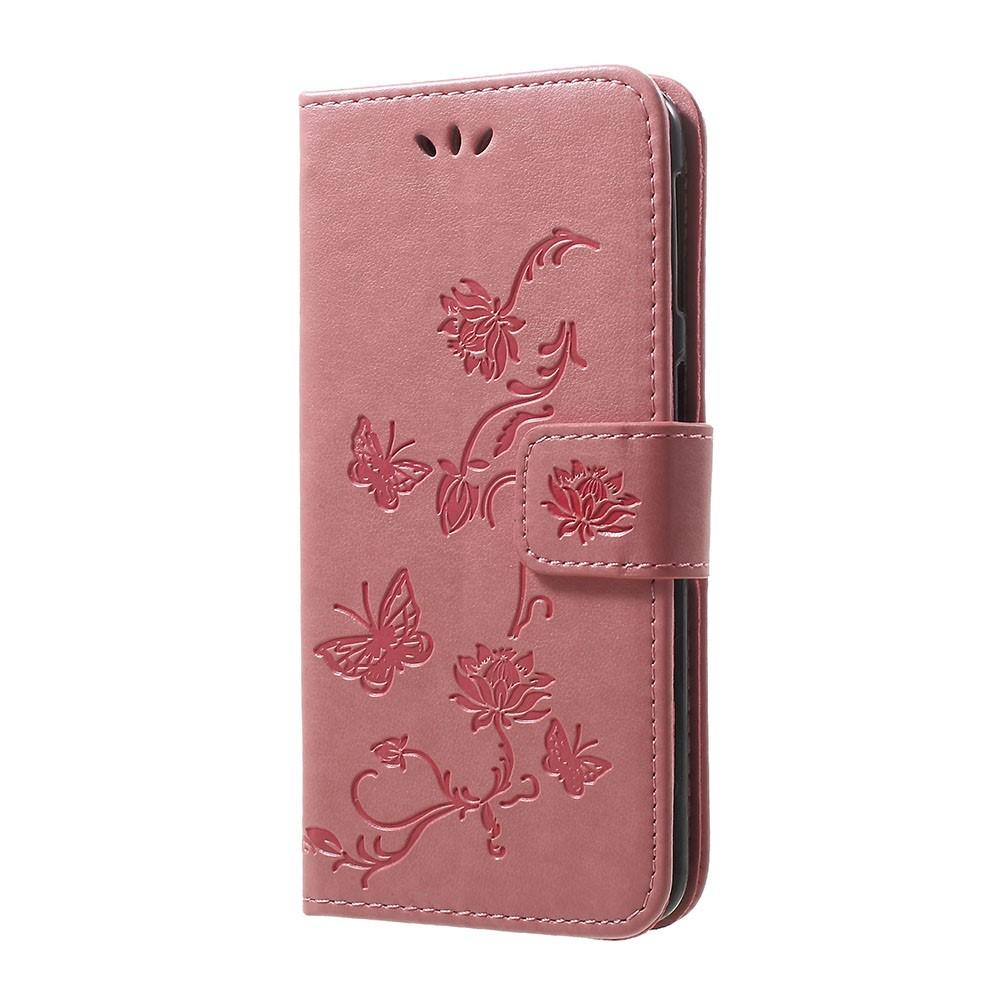 Samsung Galaxy A20e Leren vlinderhoesje Roze
