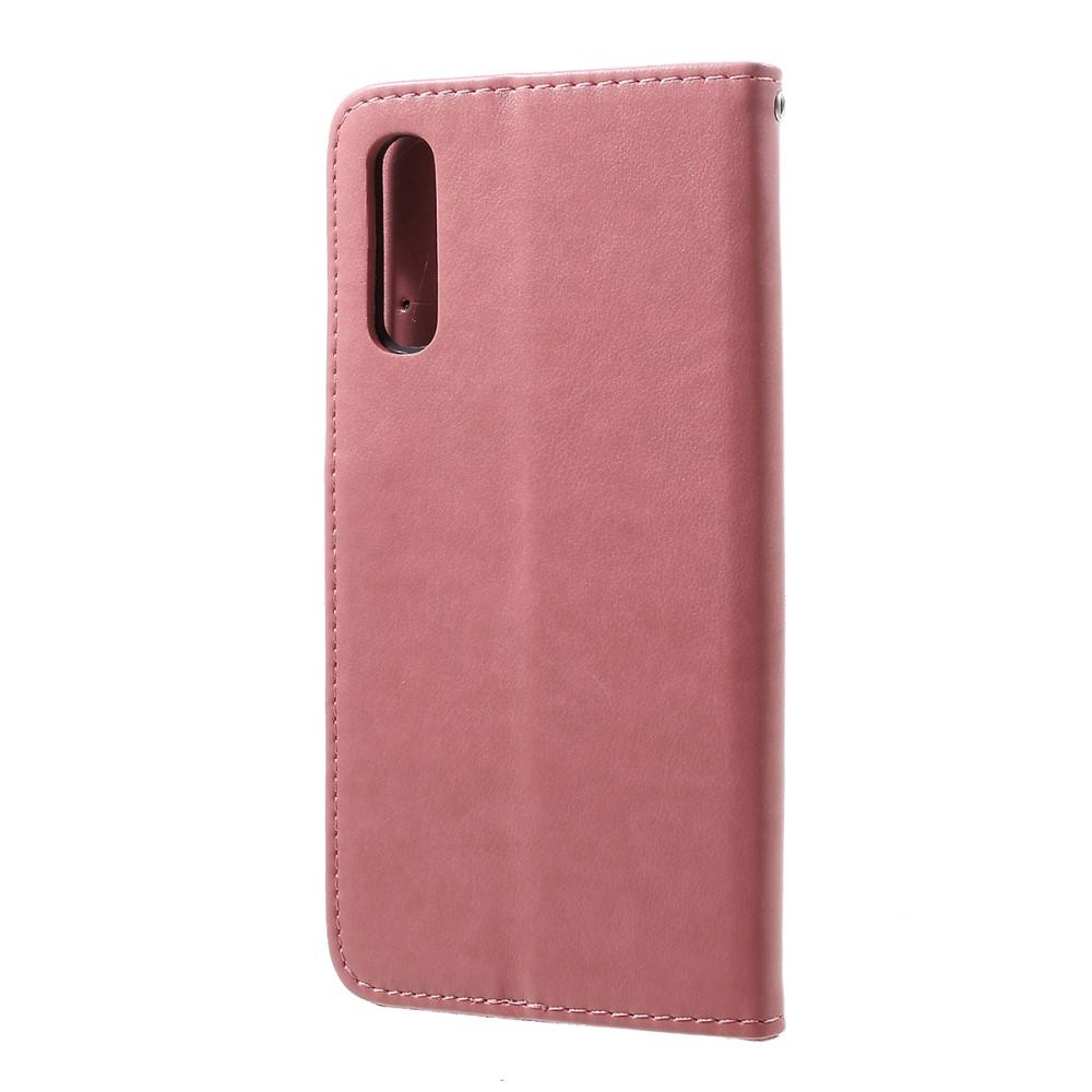 Samsung Galaxy A50 Leren vlinderhoesje Roze