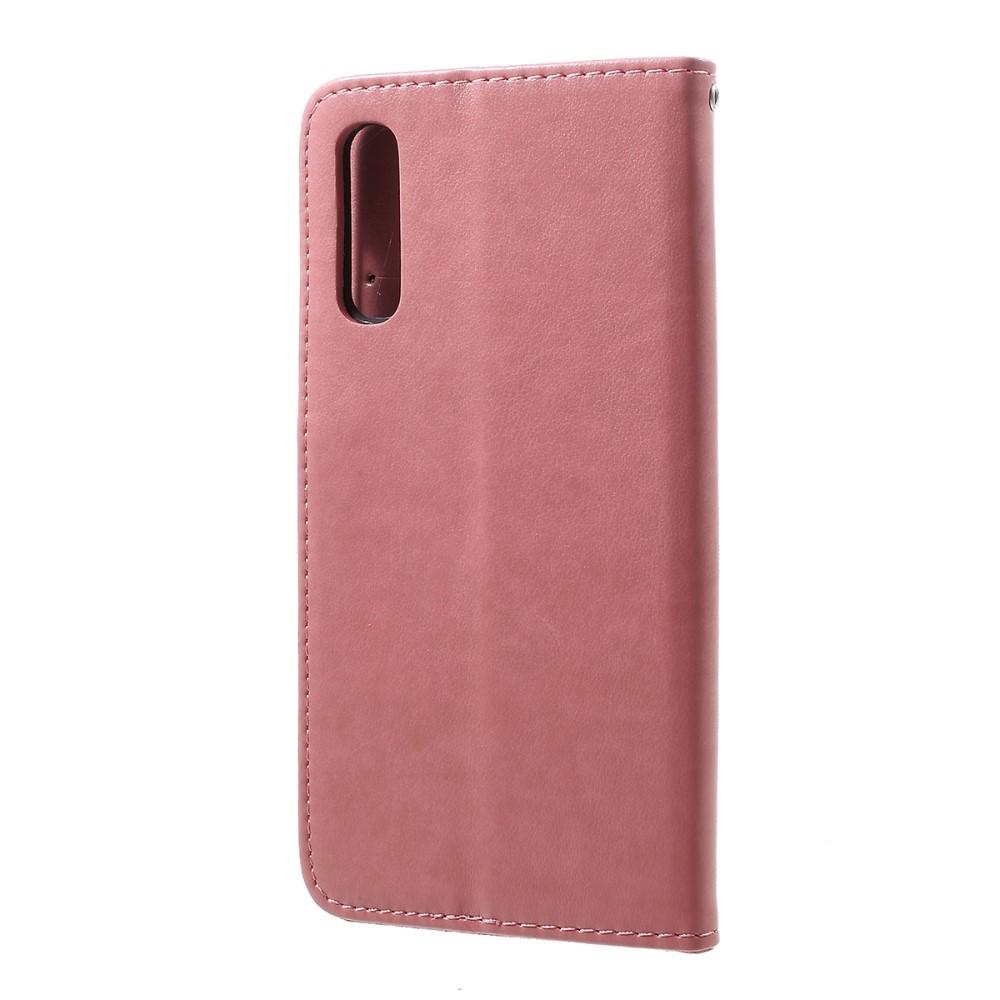 Samsung Galaxy A50 Leren vlinderhoesje Roze