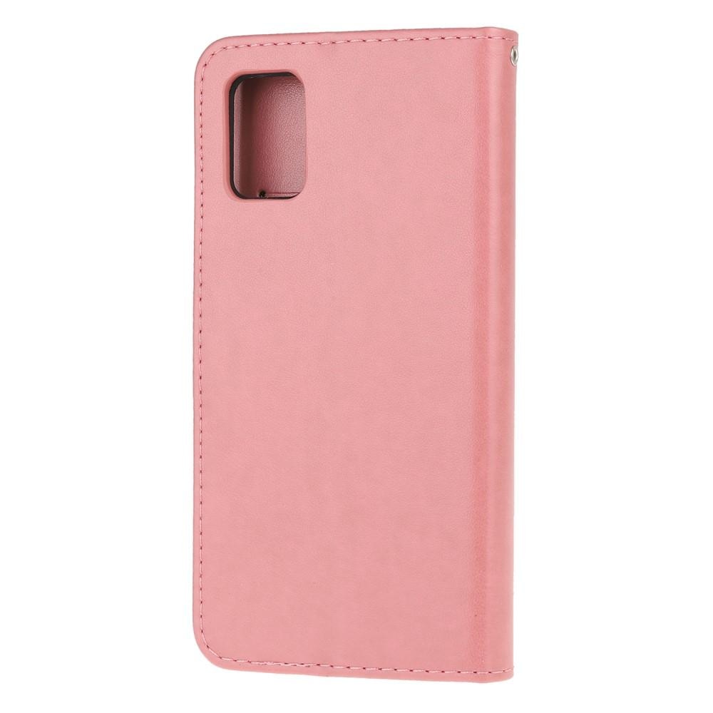 Samsung Galaxy A51 Leren vlinderhoesje Roze