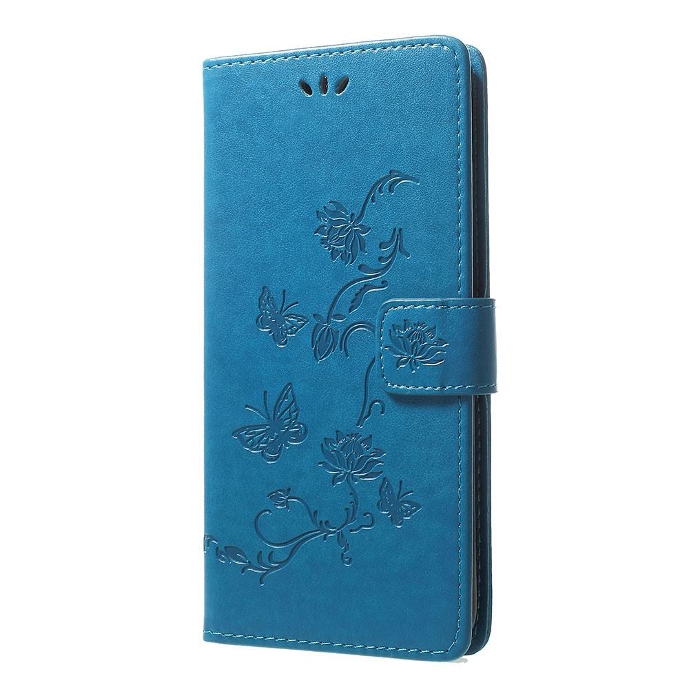 Samsung Galaxy A70 Leren vlinderhoesje Blauw