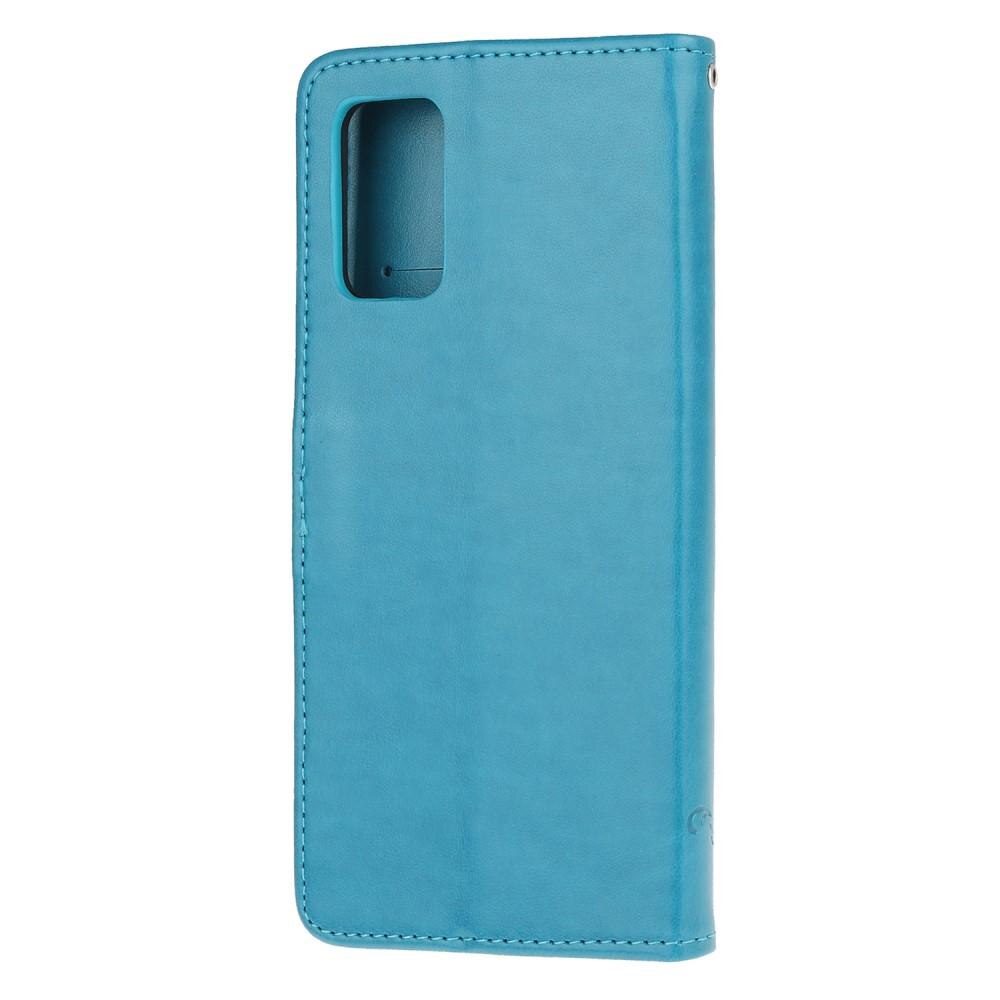 Samsung Galaxy S20 Leren vlinderhoesje Blauw