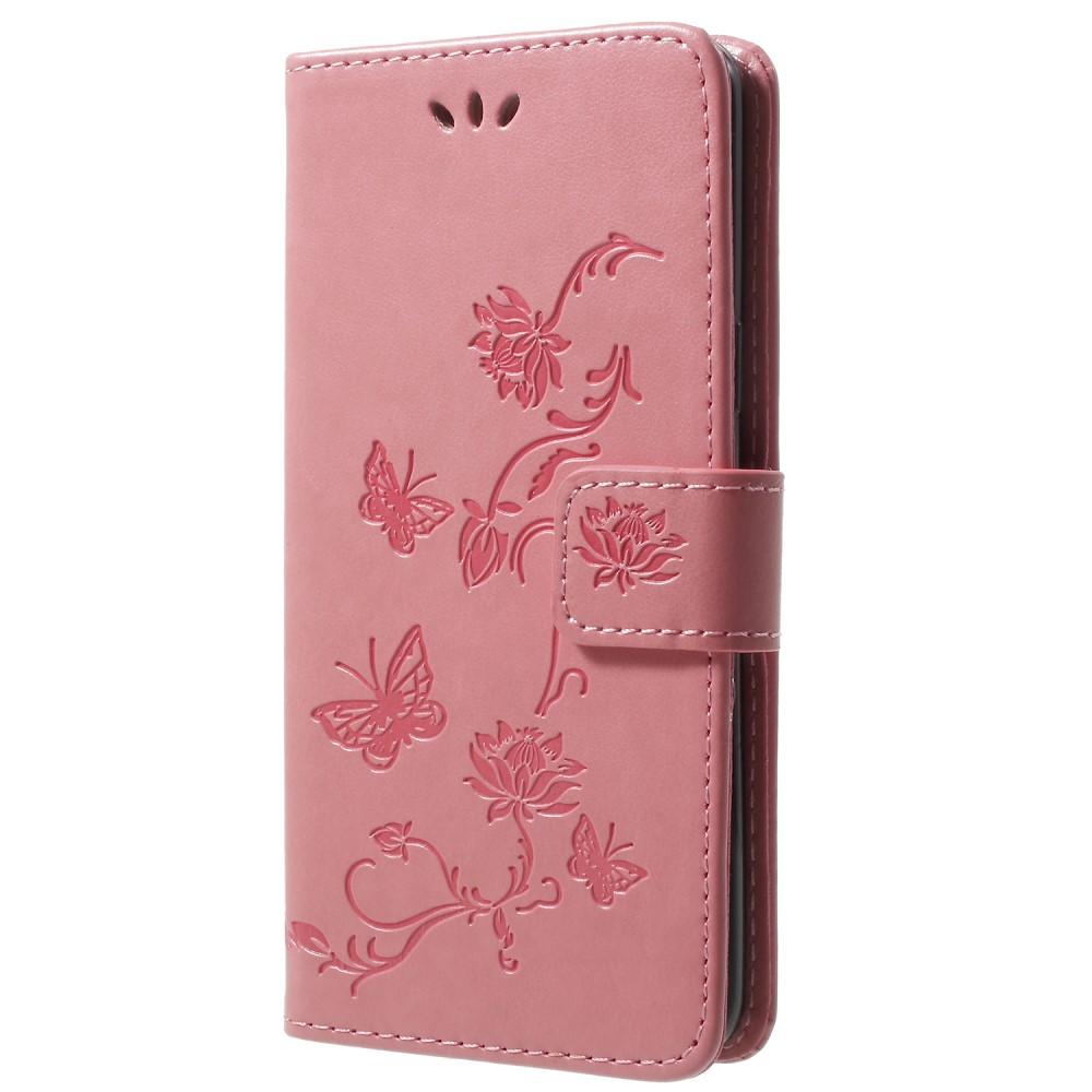 Samsung Galaxy S9 Leren vlinderhoesje Roze