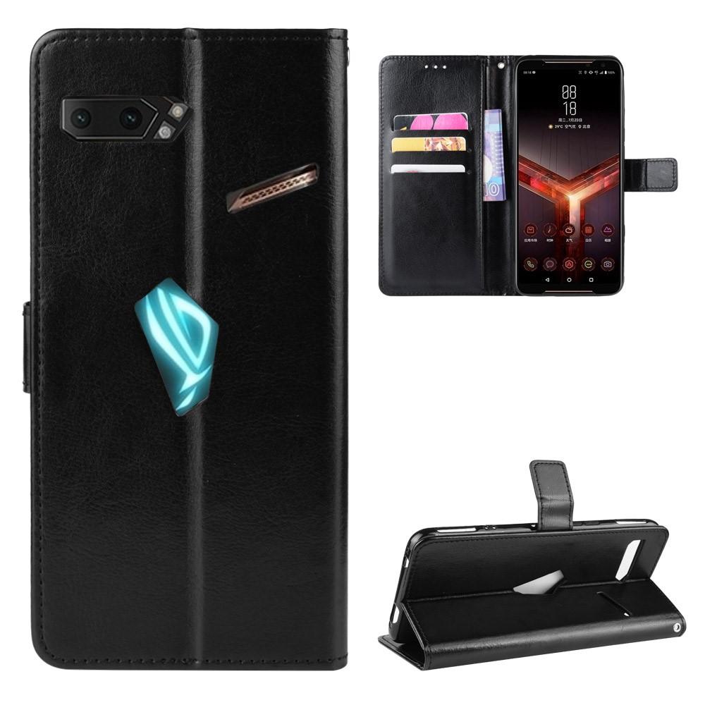 Asus ROG Phone II Leren hoesje Bookcover Zwart