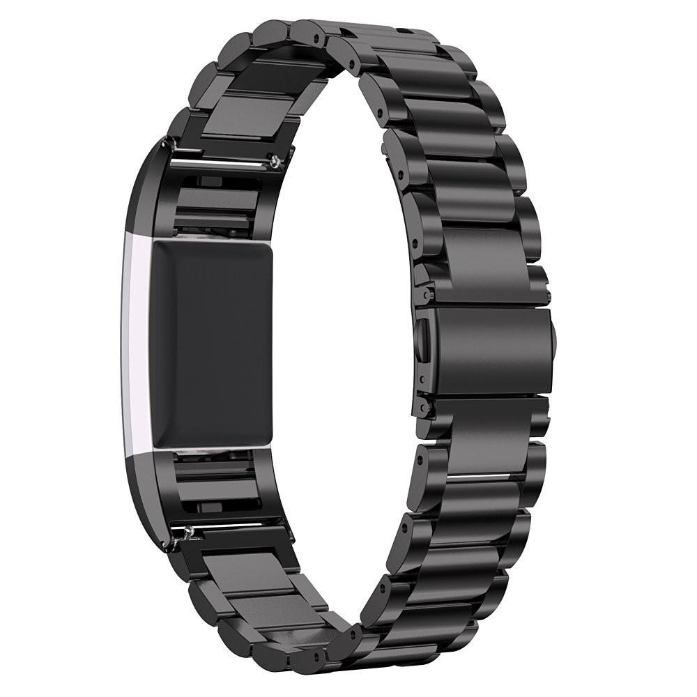 Fitbit Charge 2 Metalen Armband Zwart