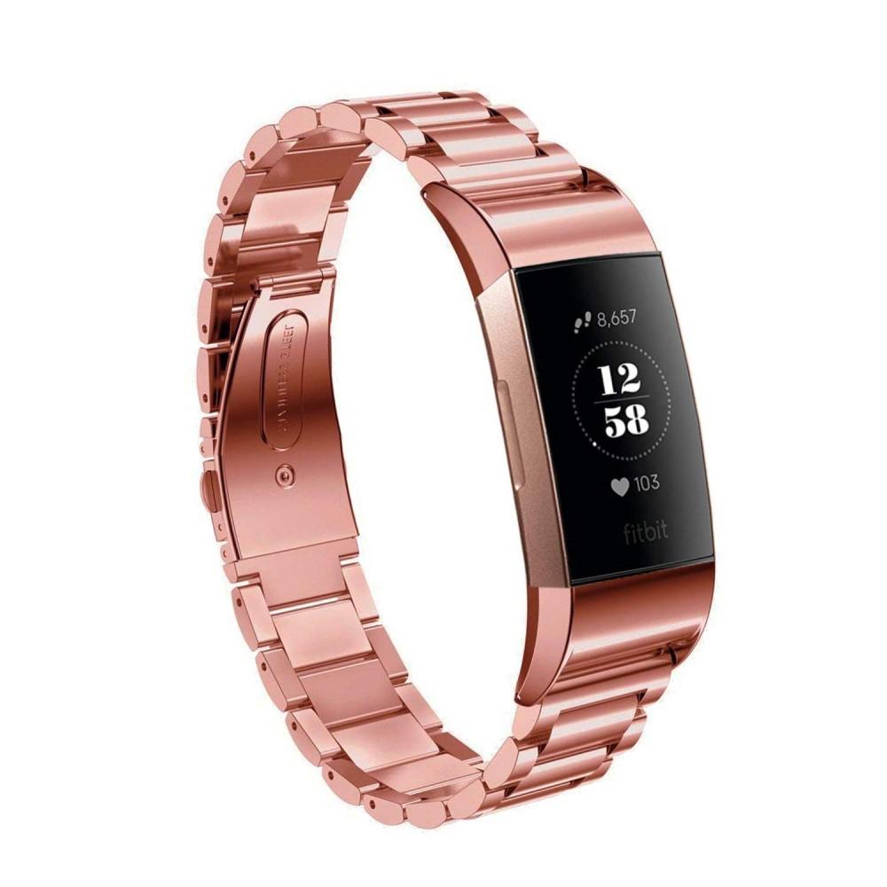Fitbit Charge 3/4 Metalen Armband Rosé goud