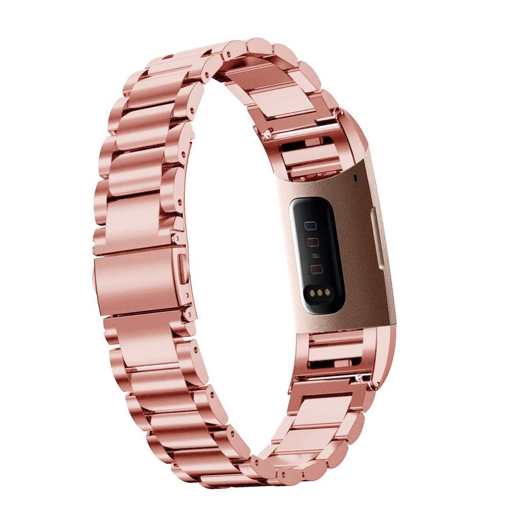 Fitbit Charge 3/4 Metalen Armband Rosé goud