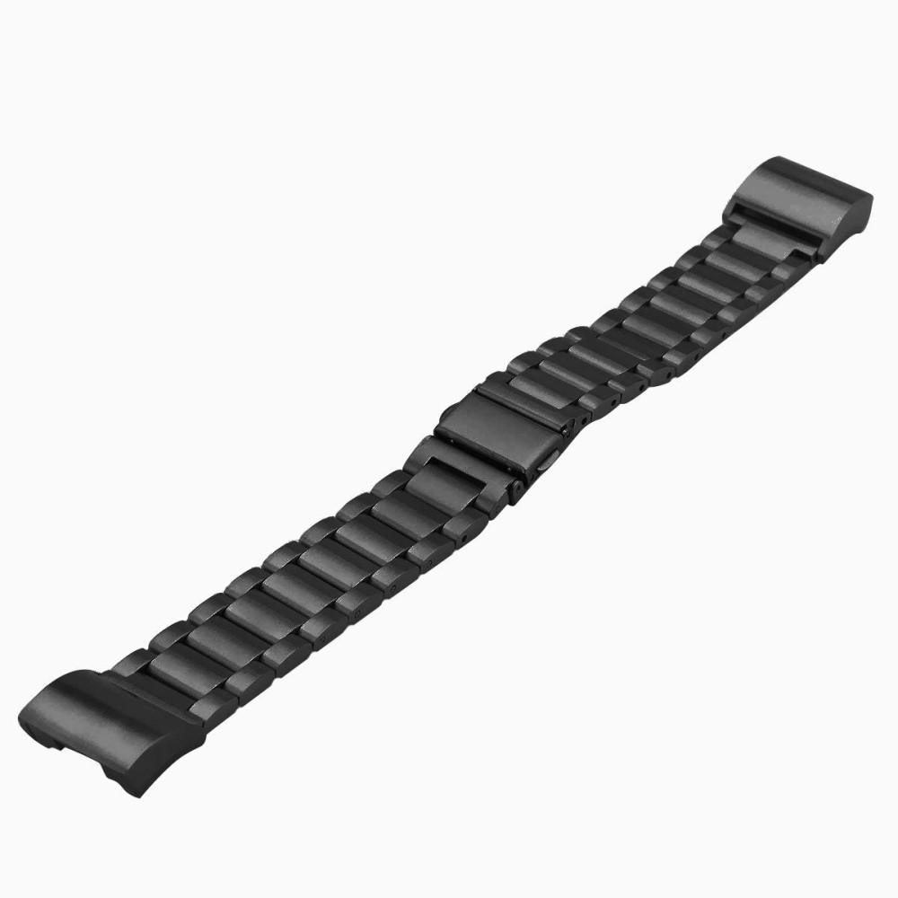 Fitbit Charge 3/4 Metalen Armband Zwart