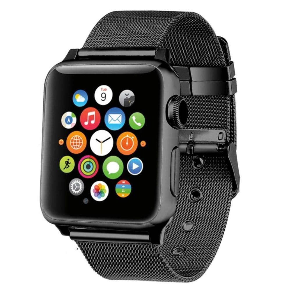 Apple Watch 41mm Series 8 Armband Mesh Zwart