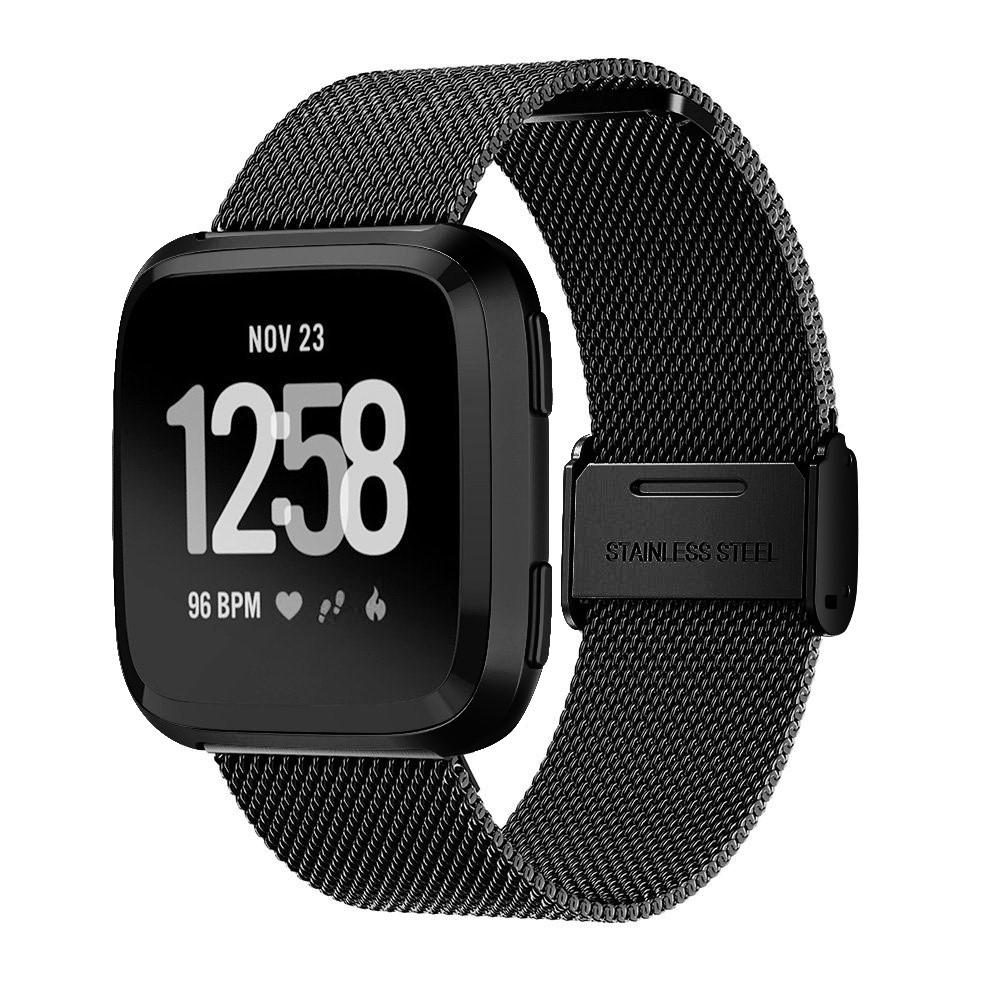 Fitbit Versa/Versa 2 Armband Mesh Zwart