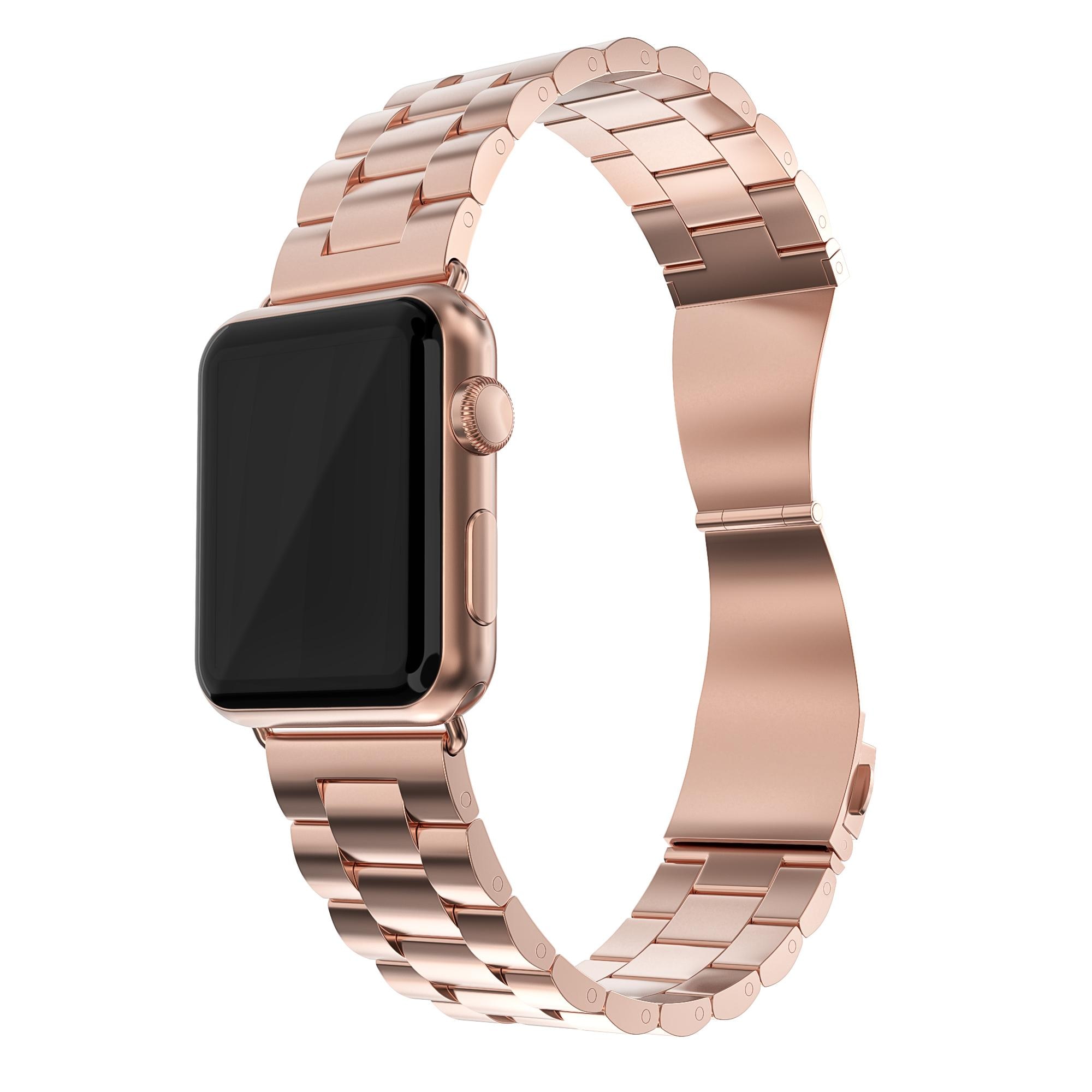 Apple Watch 41mm Series 7 Metalen Armband roségoud