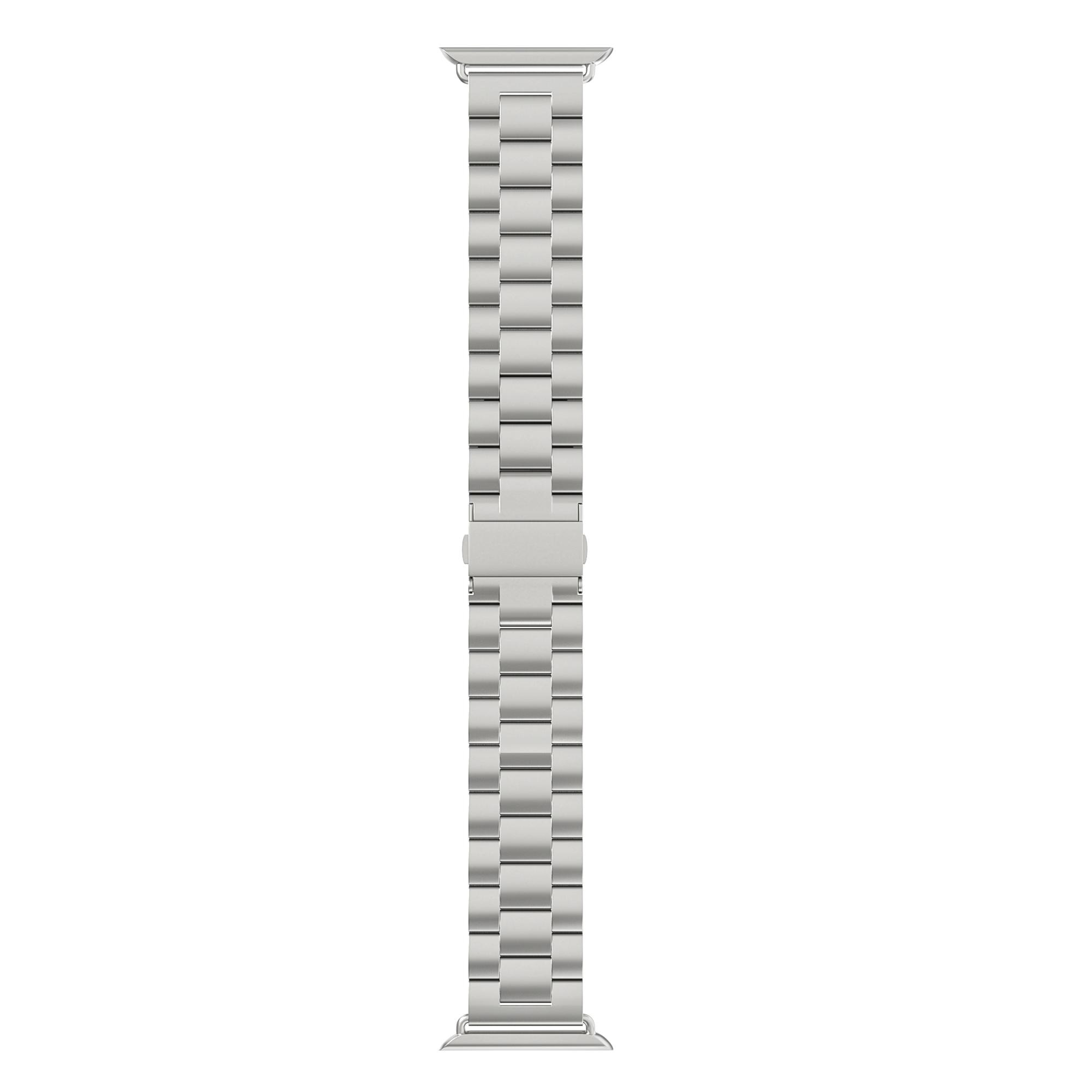 Apple Watch 45mm Series 9 Metalen Armband zilver