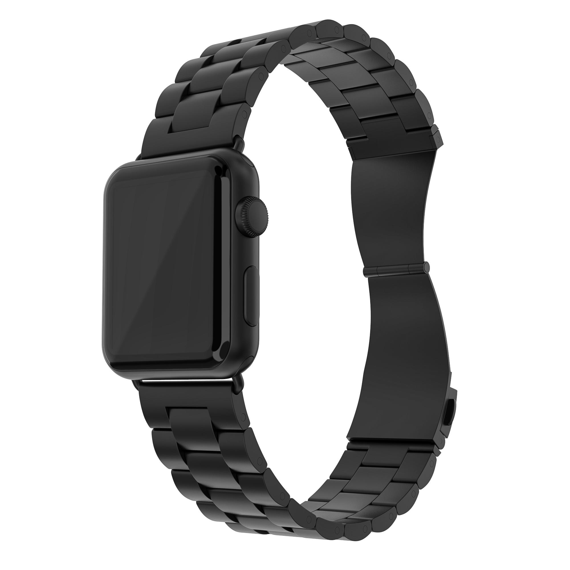 Apple Watch SE 44mm Metalen Armband zwart