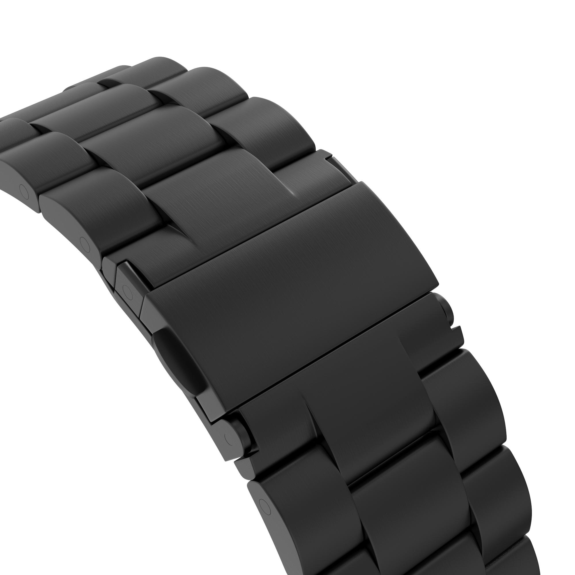 Apple Watch 45mm Series 7 Metalen Armband zwart