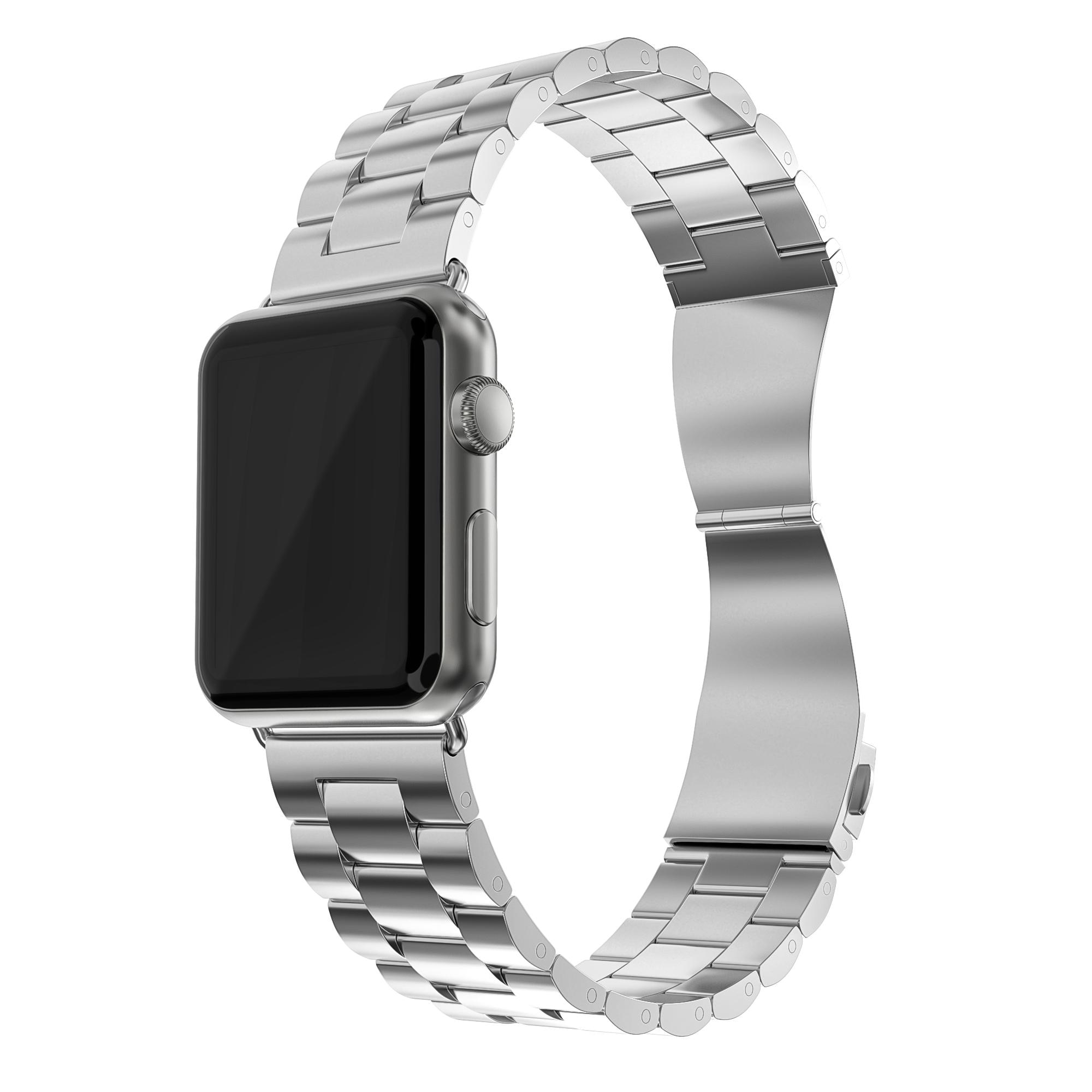 Apple Watch Ultra 49mm Metalen Armband Zilver