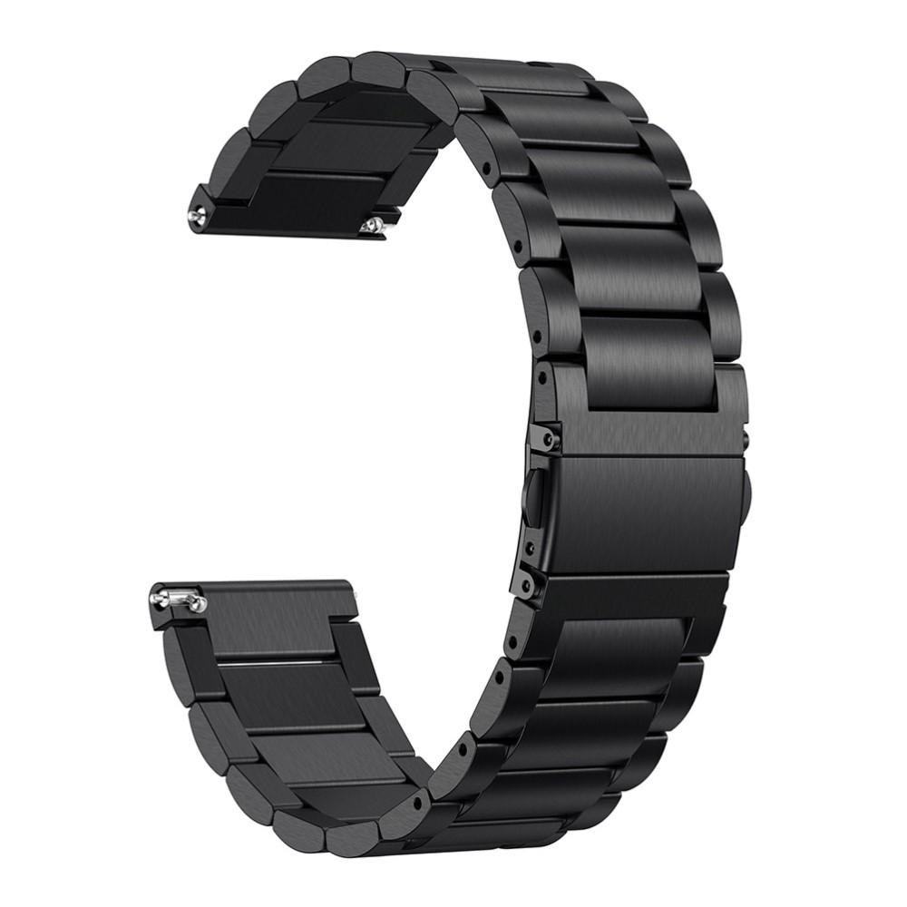 Fitbit Versa/Versa Lite/Versa 2 Metalen Armband Zwart