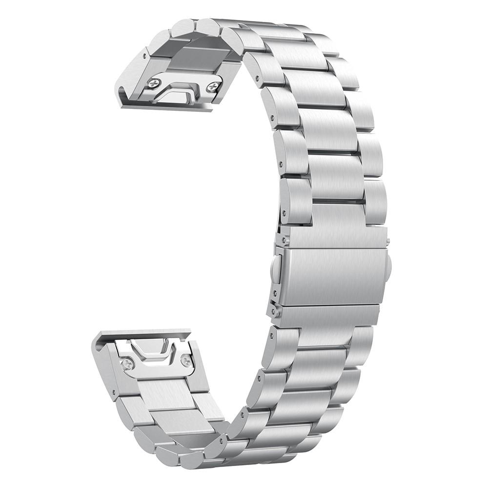 Garmin Fenix 5/5 Plus Metalen Armband zilver