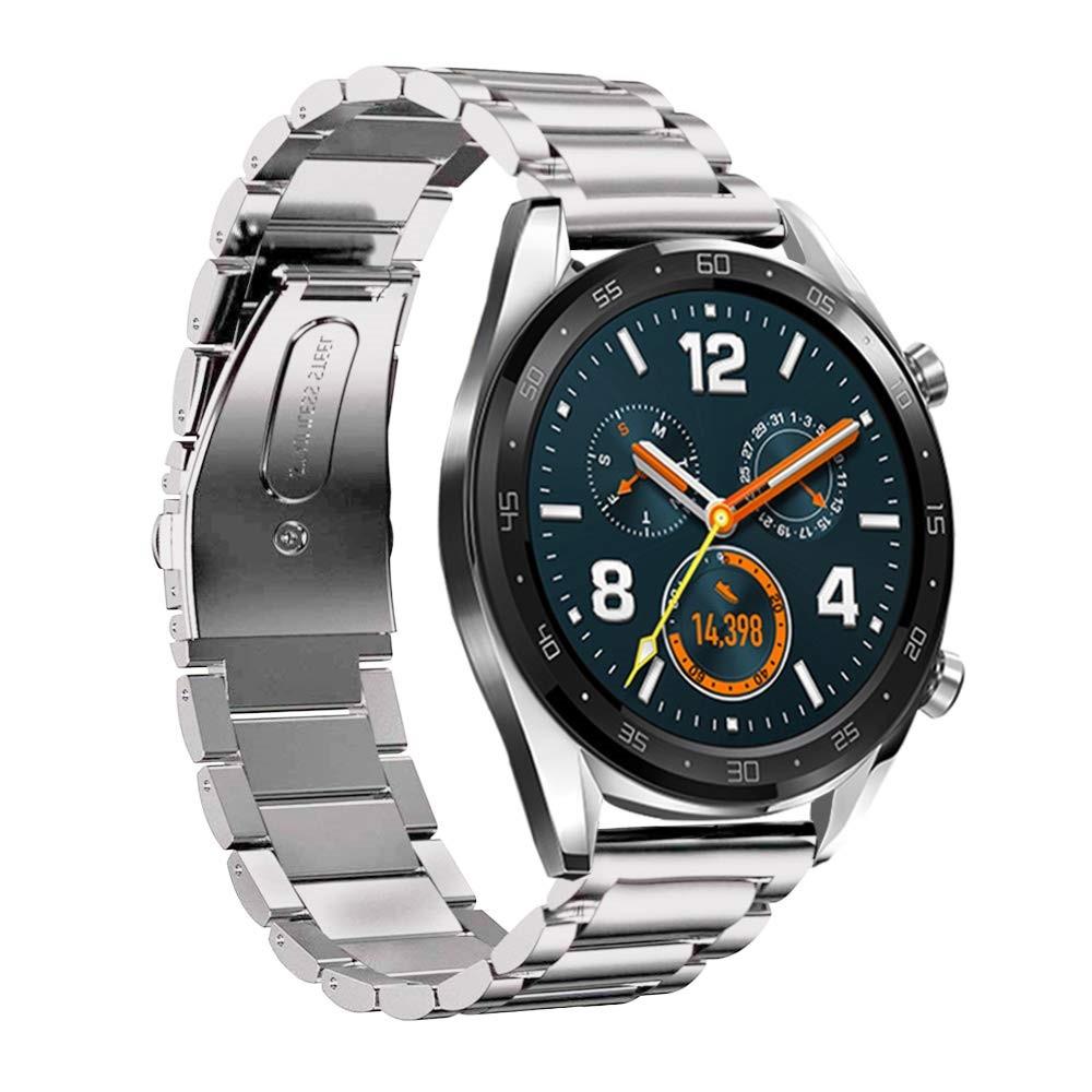 Huawei Watch GT/GT 2 46mm/GT 2e Metalen Armband Zilver